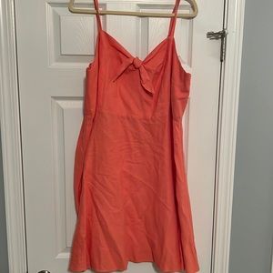 Old Navy Coral Tie Front Dress